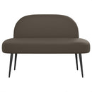 vidaXL Kárpitozott pad háttámlával Szürke 110 x 60 x 76 cm Műbőr