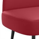 vidaXL Kárpitozott pad háttámlával bordó 110 x 60 x 76 cm Műbőr