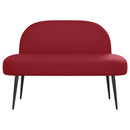vidaXL Kárpitozott pad háttámlával bordó 110 x 60 x 76 cm Műbőr