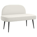 vidaXL Kárpitozott pad háttámlával Fehér 110 x 60 x 76 cm Műbőr