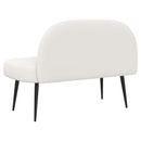 vidaXL Kárpitozott pad háttámlával Fehér 110 x 60 x 76 cm Műbőr