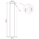 vidaXL Roletta Természetes 50 x 220 cm Bambusz