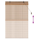vidaXL Roletta Barna 90 x 160 cm Bambusz