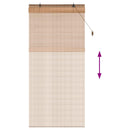 vidaXL Roletta Barna 90 x 220 cm Bambusz
