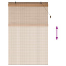 vidaXL Roletta Barna 130 x 220 cm Bambusz