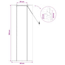 vidaXL Roletta Szürke 40 x 160 cm Bambusz