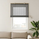 vidaXL Roletta Szürke 50 x 160 cm Bambusz
