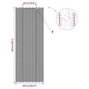 vidaXL Roletta Szürke 60 x 160 cm Bambusz