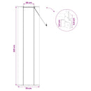 vidaXL Roletta Szürke 70 x 220 cm Bambusz
