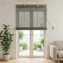 vidaXL Roletta Szürke 100 x 220 cm Bambusz