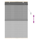 vidaXL Roletta Szürke 110 x 160 cm Bambusz