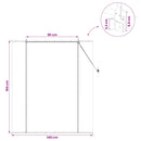 vidaXL Roletta Szürke 140 x 160 cm Bambusz