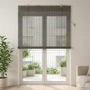 vidaXL Roletta Szürke 140 x 220 cm Bambusz