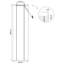 vidaXL Roletta Barna 50 x 220 cm Bambusz