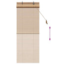 vidaXL Roletta Barna 70 x 160 cm Bambusz