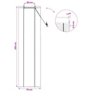 vidaXL Roletta Barna 70 x 220 cm Bambusz