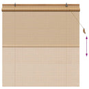 vidaXL Roletta Barna 160 x 160 cm Bambusz