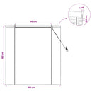 vidaXL Roletta Barna 160 x 160 cm Bambusz