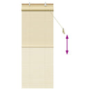 vidaXL Roletta Természetes 50 x 160 cm Bambusz