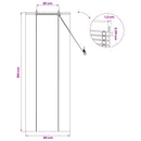vidaXL Roletta Természet 40 x 160 cm Bambusz