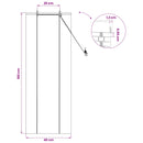 vidaXL Roletta Barna 40 x 160 cm Bambusz