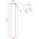 vidaXL Roletta Barna 40 x 220 cm Bambusz