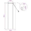 vidaXL Roletta Barna 50 x 160 cm Bambusz