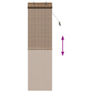 vidaXL Roletta Barna 70 x 220 cm Bambusz