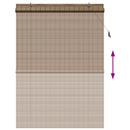 vidaXL Roletta Barna 160 x 220 cm Bambusz