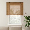 vidaXL Roletta Barna 130 x 160 cm Bambusz