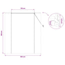 vidaXL Roletta Barna 160 x 160 cm Bambusz