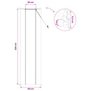 vidaXL Roletta Barna 40 x 220 cm Bambusz