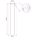 vidaXL Roletta Barna 60 x 220 cm Bambusz