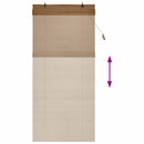 vidaXL Roletta Barna 90 x 220 cm Bambusz