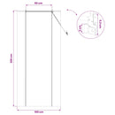vidaXL Roletta Barna 100 x 220 cm Bambusz