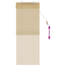 vidaXL Roletta Természetes 70 x 160 cm Bambusz