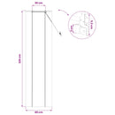 vidaXL Roletta Természetes 60 x 220 cm Bambusz