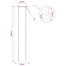 vidaXL Roletta Természetes 70 x 220 cm Bambusz