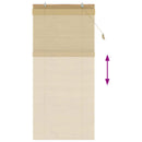 vidaXL Roletta Természetes 100 x 220 cm Bambusz