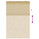 vidaXL Roletta Természetes 160 x 220 cm Bambusz