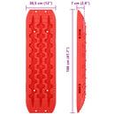 vidaXL Tapadási tábla 2 pcs Piros 106 x 30,5 x 7 cm