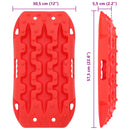 vidaXL Tapadási tábla 2 pcs Piros 57,5 x 30,5 x 5,5 cm