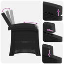 vidaXL Kert étkező szett 5 db Antracitszürke PP