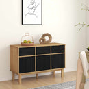 vidaXL Széf OTTA Barna és Fekete 114 x 43 x 73,5 cm