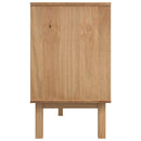 vidaXL Széf OTTA Barna és Fekete 114 x 43 x 73,5 cm