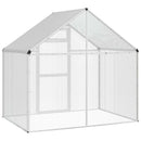 vidaXL Madár kalitka Ezüst 181,5 x 110,5 x 173,5 cm