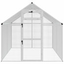 vidaXL Madár kalitka Ezüst 181,5 x 221 x 173,5 cm Hegesztett drót háló