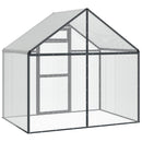 vidaXL Madár kalitka Antracitszürke 181,5 x 110,5 x 173,5 cm