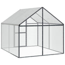 vidaXL Madár kalitka Antracitszürke 181,5 x 221 x 173,5 cm