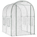 vidaXL Vázszerkezetű üvegház 160 x 200 x 192,5 cm PVC Átlátszó